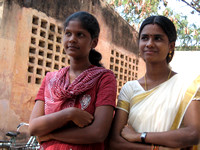 Elavarasi and volunteer teacher